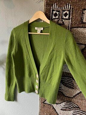 Banana Republic Women's Green Cardigan